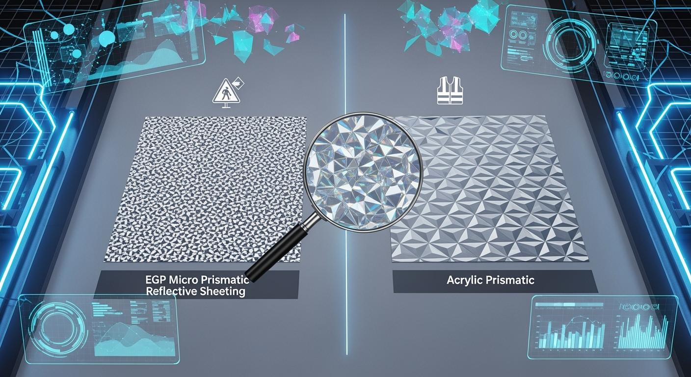 EGP Micro Prismatic Reflective Sheeting vs. Acrylic Prismatic: What'                style=