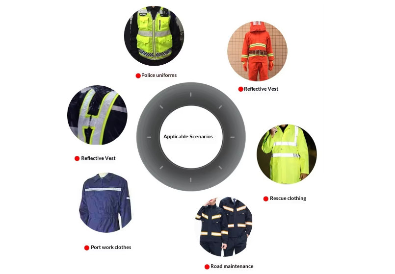 reflective visibility tape for clothing